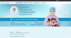 Desktop Screenshot of daganatosgyermekekert.hu